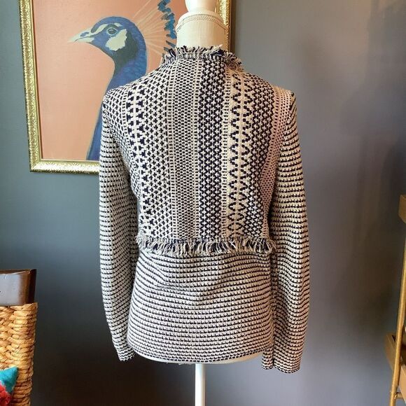 Chicos Cream Woven Sweater Jacket  ❤️‍🔥🌞😎‎ - Picture 4 of 6